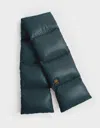 Kanuk Izu Puffer Scarf In Teal In Green
