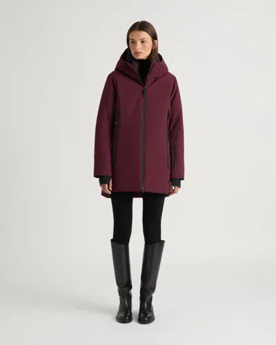 Kanuk Laurier Semi-fitted Coat, Xxs In Mahogany
