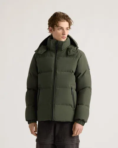 Kanuk Mens Sutton Quilted Down Puffer In Hunter Green