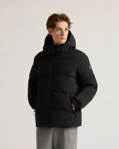 Kanuk Mens Sutton Quilted Down Puffer In Jet Black