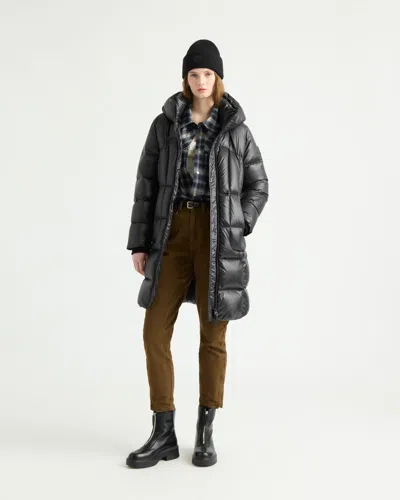 Kanuk Notting Hill Quilted Shiny Puffer, Xxs In Black