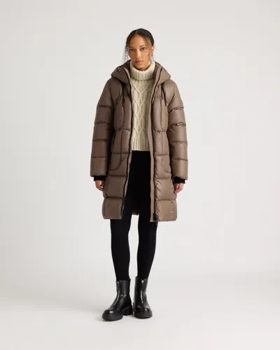 Kanuk Notting Hill Quilted Shiny Puffer, Xxs In Brown