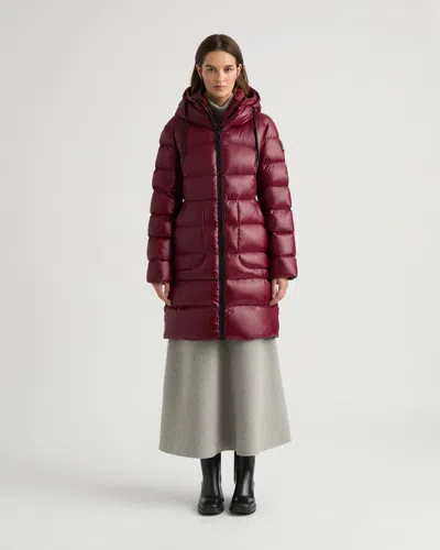 Kanuk Notting Hill Quilted Shiny Puffer, Xxs In Mahogany