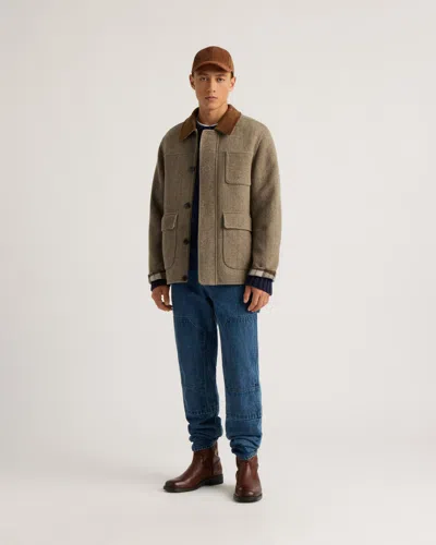 Kanuk Standon Double-face Wool Field Jacket, S In Neutral