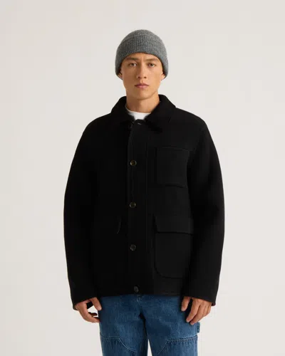 Kanuk Standon Double-face Wool Field Jacket, S In Black