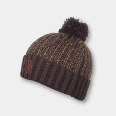 Kanut Sports Cable Knit Beanie In Brown
