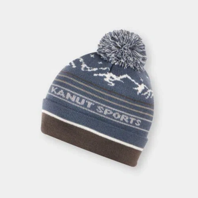 Kanut Sports Mountain Scene Beanie In Multi