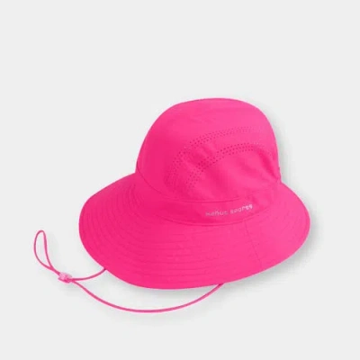 Kanut Sports Ponytail Opening Bucket Hat In Pink