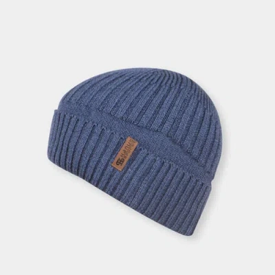 Kanut Sports Ribbed Beanie In Blue