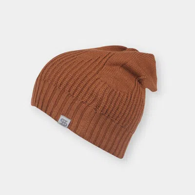 Kanut Sports Slouch Beanie In Brown