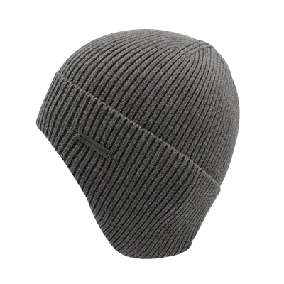 Kanut Sports Smoky Earflap Beanie In Gray