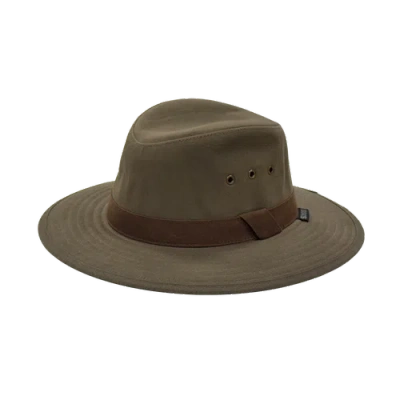 Kanut Sports Waxed Cotton Hat In Green