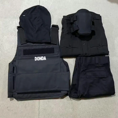 Pre-owned Kanye West Donda Listening Party Dancer Outfit With Vest In Black