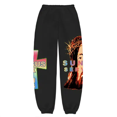 Pre-owned Kanye West Men's  Awge For Jik Cross Ii Sweatpants In Black