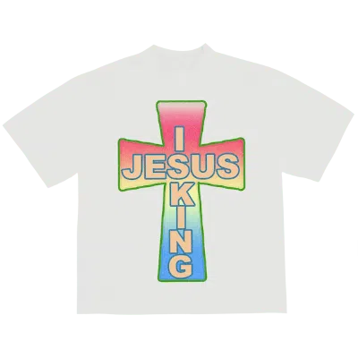 Pre-owned Kanye West Men's  Awge For Jik Cross T-shirt In White