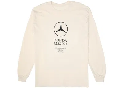Pre-owned Kanye West Men's  Donda Atlanta Listening Event Long Sleeve T-shirt In White
