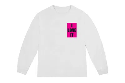 Pre-owned Kanye West Men's  I Love It L S Tee Shirt In White