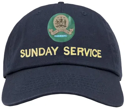Pre-owned Kanye West Men's  Jesus Is King Jamaica Hat In Navy Blue