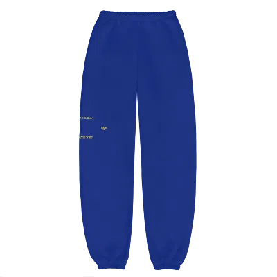 Pre-owned Kanye West Men's  Jesus Is King Vinyl I Sweatpants In Blue