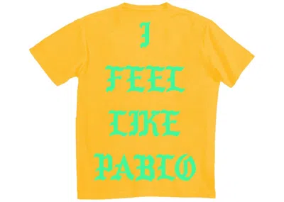 Pre-owned Kanye West Men's  Philadelphia Pablo Popup I Feel Like Pablo T-shirt In Gold
