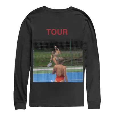 Pre-owned Kanye West Men's  Saint Pablo Kim Tennis Longsleeve T-shirt In Black