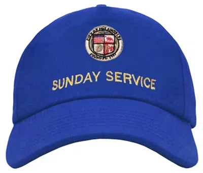 Pre-owned Kanye West Men's  Sunday Service Hat In Blue