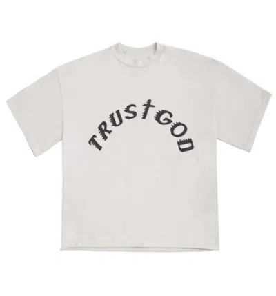 Pre-owned Kanye West Men's  Trust God Tee Shirt In Bone In Brown