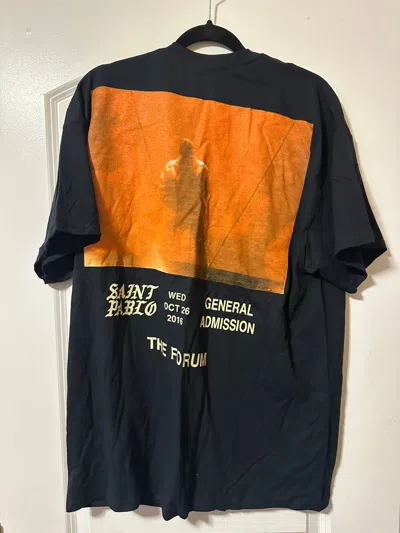 Pre-owned Kanye West Saint Pablo Tour Tee In Black