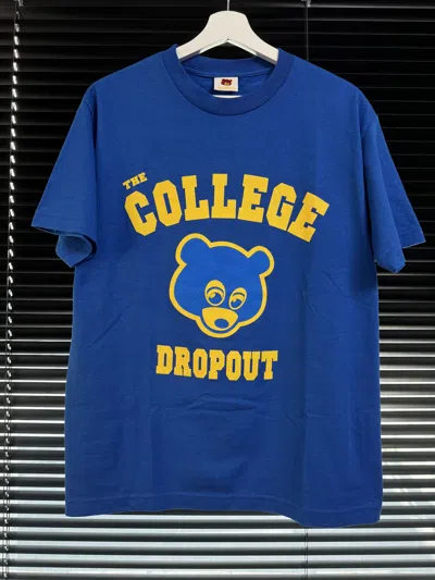 Pre-owned Kanye West Vintage 2004  College Dropout T-shirt In Blue