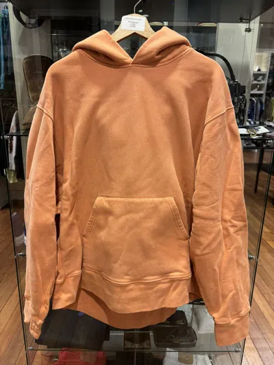 Pre-owned Kanye West Yeezy Season 3 Hoodie In Orange