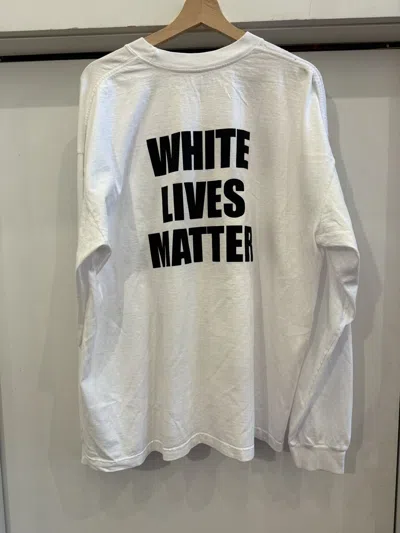 Pre-owned Kanye West Yeezy Season 9 “white Lives Matter” T-shirt