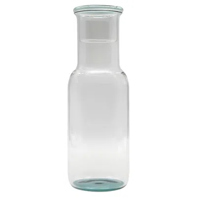 Pre-owned Kanz 21st Century Glass Bottle Iride, Green Color,  Architetti