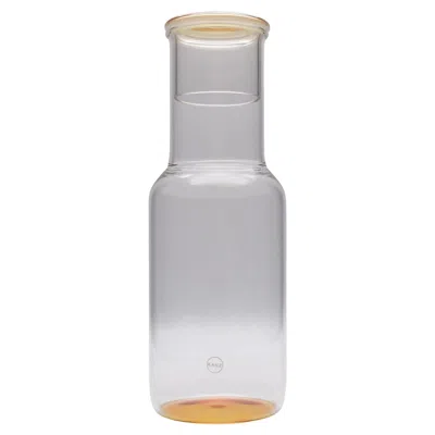 Pre-owned Kanz 21st Century Glass Bottle Iride, Orange Color,  Architetti