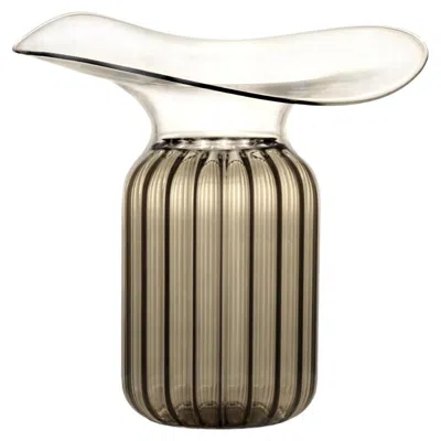 Pre-owned Kanz Handcrafted Glass Vase Tosca Small,  Architetti In Sand