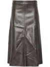 Kaos A-line Midi Skirt In Grey