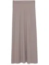 Kaos A-line Midi Skirt In Grey
