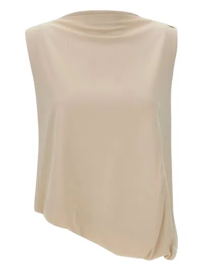 Kaos Asymmetrical Top In Brown