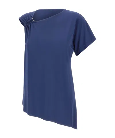 Kaos Asymmetrical T-shirt In Blue