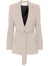 Kaos Belted Blazer In Neutrals