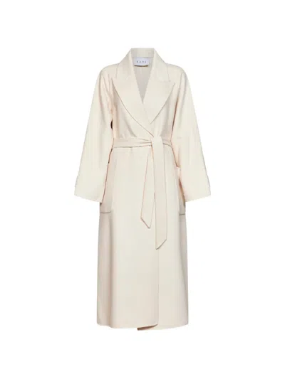 Kaos Belted Wrap Coat In 뉴트럴