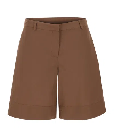 Kaos Belt-loop Shorts In Brown