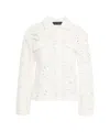 Kaos Blouse With Perforated Embroidery In White