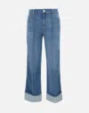 Kaos Piped-trim Jeans