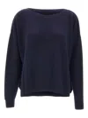 Kaos Boat-neck Sweater In Blue