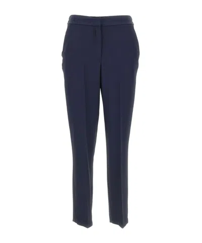 Kaos Capri Creased Pants In Blue