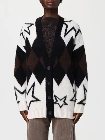 Kaos Cardigan  Woman Color Yellow Cream In Multi