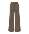 Kaos Check-pattern Trousers In Green