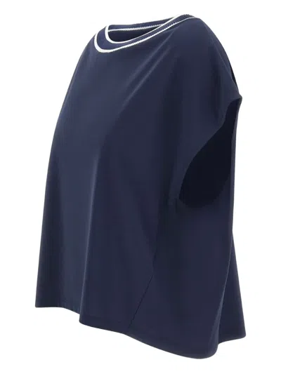 Kaos Contrasting-trim T-shirt