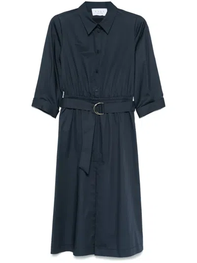 Kaos Midikleid Aus Baumwolle In Blau
