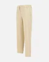 Kaos Cream Crepe Slim Fit Trousers